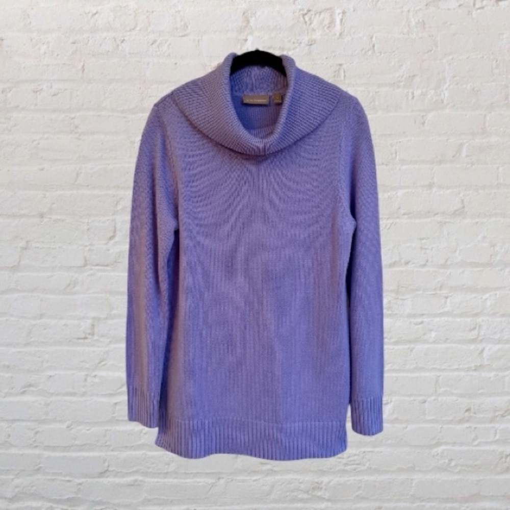 CROFT & BARROW, WOMENS, COWL NECK TUNIC IN LILAC COLOR. SIZE S